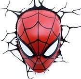 3DlightFX Marvel Spider Man Mask - Wandlamp - LED
