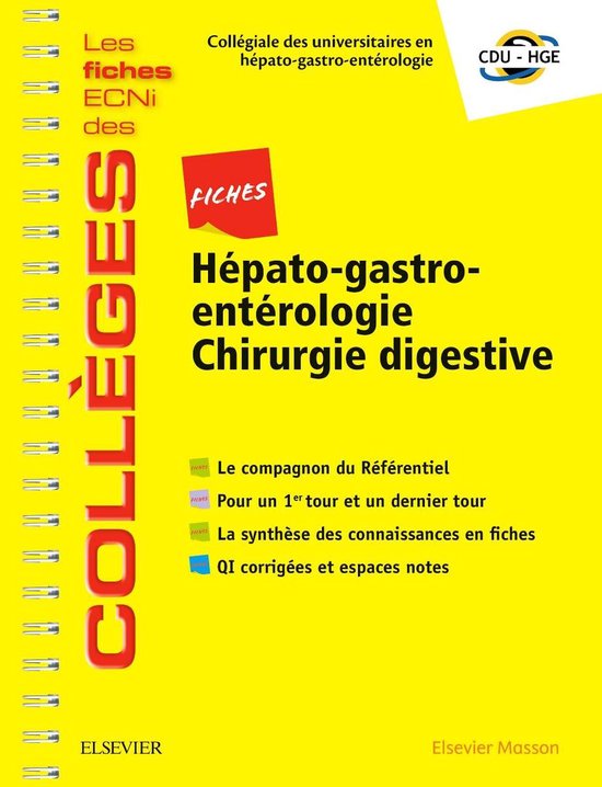 Fiches Hépato-gastro-entérologie, Chirurgie Digestive - cover
