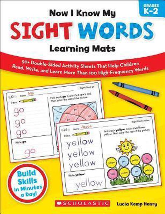 Now I Know My Sight Words Learning Mats, Grades K-2 - cover