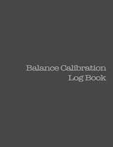 Balance Calibration Log Book