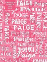 Paige Composition Notebook Wide Ruled