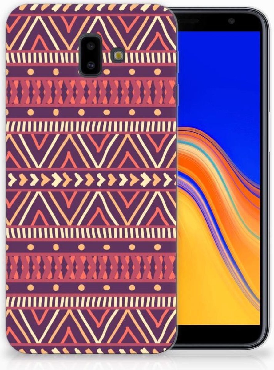 Samsung Galaxy J6 Plus (2018) TPU bumper Aztec Paars