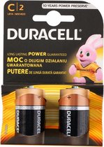 Duracell batterijen CR/LR14 2 stuks