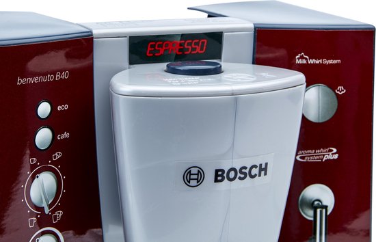 Klein Toys Bosch speelgoedkoffiezetapparaat - koffiemachine - incl. 2 kopjes - incl. geluid - rood - Klein