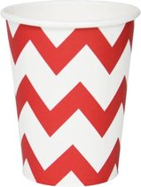 Bekers rode chevron