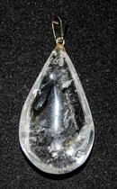 Bergkristal hanger druppelvorm edelsteen