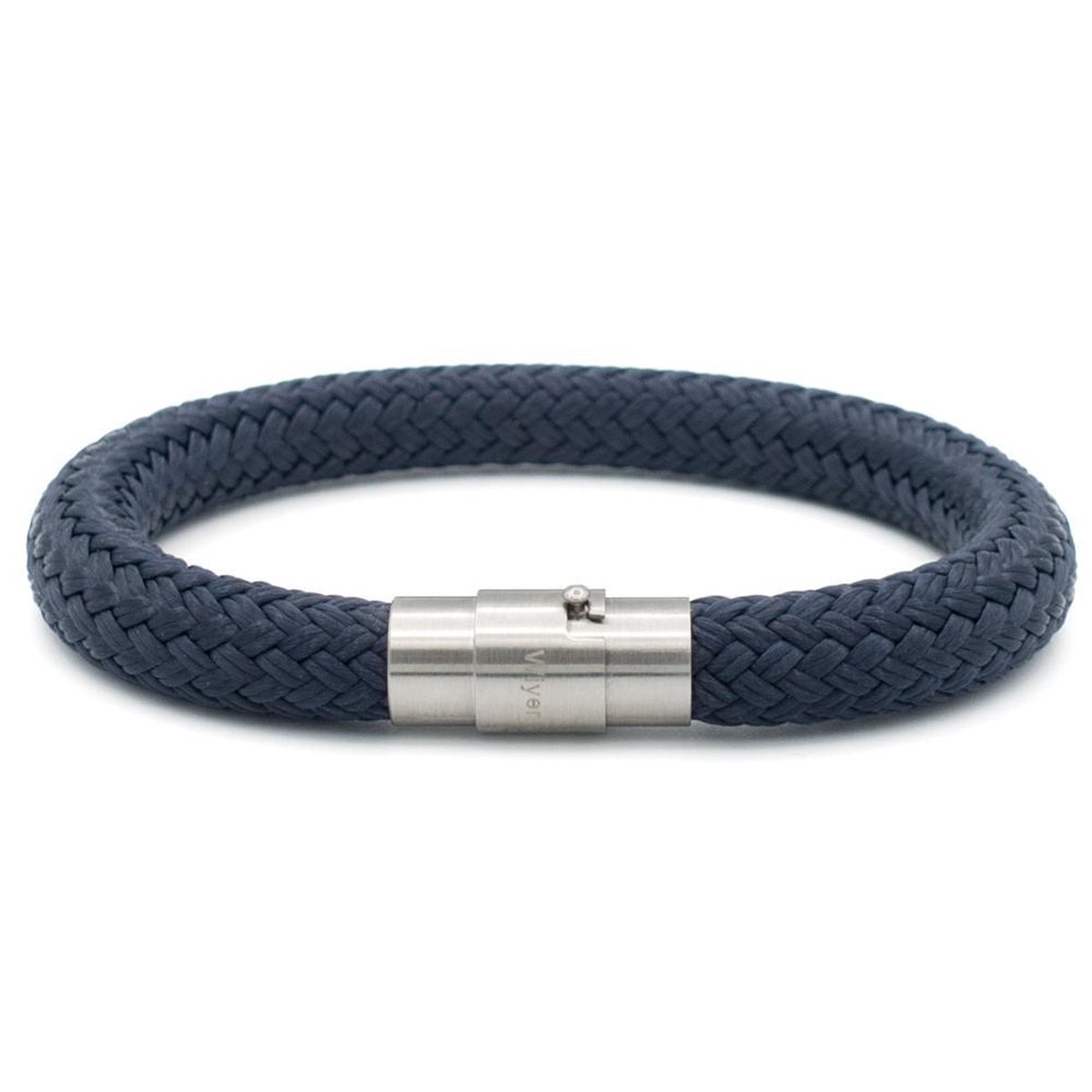 Heren armband | Armband man | Armband touw | Wiyer Bracelets - Navy - 8 mm