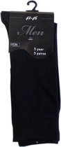 Zwarte heren sokken - 6 paar - hoogwaardige katoen - maat 39/42   chaussettes socks