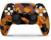 Playstation 5 Controller Skin Camouflage Oranje Sticker