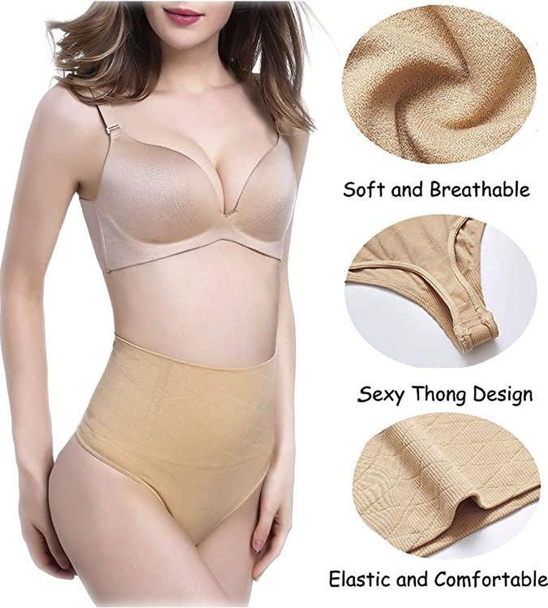 Tailleslip Body shaper - Correctie Ondergoed Shapewear - M - nude