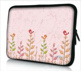 Laptophoes 17,3 inch kleine vogeltjes - Sleevy - laptop sleeve - laptopcover - Sleevy Collectie 250+ designs