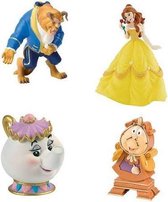 Belle en het Beest - speelfiguren/taarttoppers - 6-8cm - kunststof - Bullyland