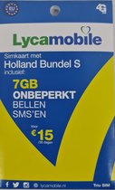 Lycamobile Onbeperkt Bellen/ sms'en in Nederland en 7GB Internet