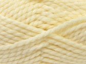 Acryl wol breien op pendikte 9 mm. kleur crème room - dikke breiwol kopen grof breigaren pakket 2 bollen van 150 gram chunky wol