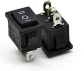 5 stuks - Switches 10A/125V 6A/250V - Drukknop - On-Off-On 3 pin