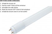 LED TL Buis | T8 | 120 cm | 18W | 3000K | GLAS