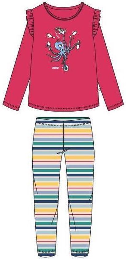 Woody pyjama meisjes/dames - fuchsia - octopus - 211-1-PLG-S/439 - maat XL  | bol.com
