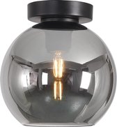 Plafondlamp Marino 20cm Titan - Ø20cm - E27 - IP20 - Dimbaar > plafoniere spiegel smoke glas | plafondlamp spiegel smoke glas | plafondlamp eetkamer spiegel smoke glas | plafondlam