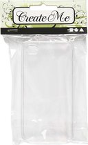 Iphone hoes. transparant. afm 4/4S. afm 6x11.5 cm. 1 stuk