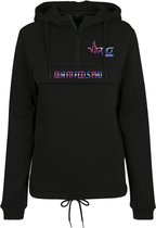 FitProWear Dames Pullover Hoodie Rosa - Zwart - Maat S - Hoodie Dames - Pullover Hoodie - Trui Capuchon - Sporttrui - Zwarte trui - Trui Katoen/Polyester - Sweater - Trui Pullover