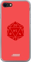 6F hoesje - geschikt voor iPhone SE (2020) - Transparant TPU Case - D20 - Red #ffffff