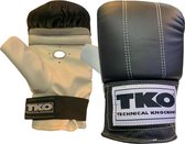 TKO Pro Heavy Bag - Bokshandschoenen - Zakhandschoenen Boksen - Vechtsporthandschoenen - Leer - Zwart - One Size