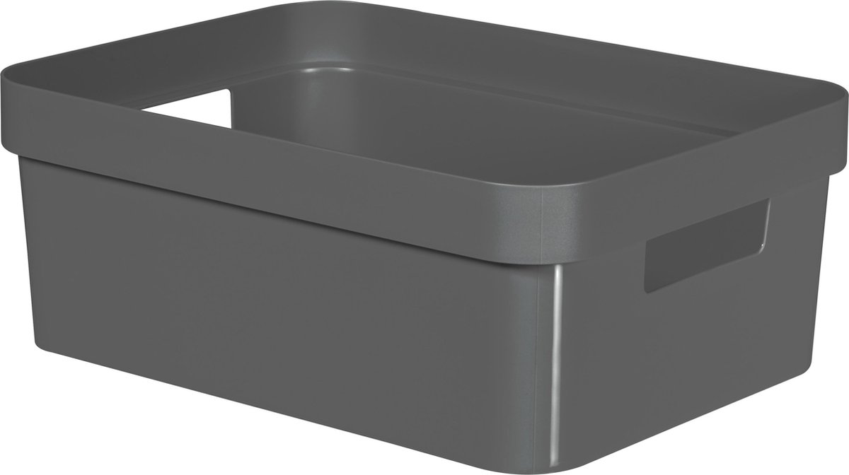 Infinity-Recycled - Opbergbox - 11L - Grijs - 35.6x26.6xh13.6cm