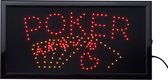 Led bord - Poker - led sign - Led bord bar - Light box - Led verlichting - Bar accessoires - Bar/cafe - Led lampjes - Rood - Geel  - Ledbord - LED borden - Cave & Garden