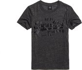 Superdry Dames tshirt Tonal T-shirt met Vintage logo en satijn
