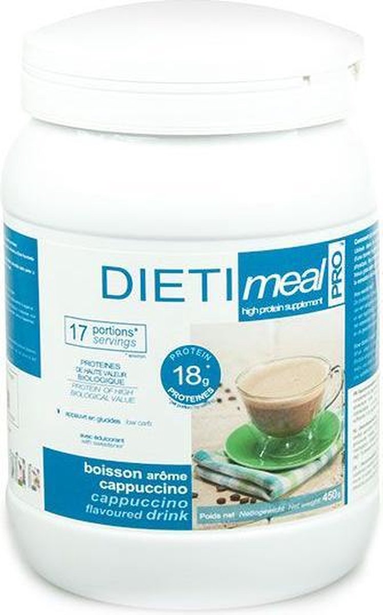 Goedkoopste Dieti Hot Cappuccino - 450 gram - Maaltijdvervanger