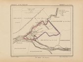 Historische kaart, plattegrond van gemeente Krimpen op den IJssel in Zuid Holland uit 1867 door Kuyper van Kaartcadeau.com