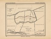 Historische kaart, plattegrond van gemeente Wijngaarden in Zuid Holland uit 1867 door Kuyper van Kaartcadeau.com