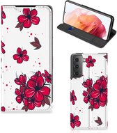 Smartphone Hoesje Samsung Galaxy S21 Mobiel Cover Blossom Red