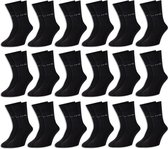 18 Paar Pierre Cardin® Herensokken met hoog gehalte aan katoen - zwart - 39/42