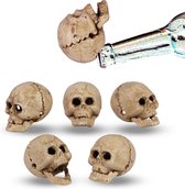 Decoratief Beeld - Gietijzeren Flessenopeners Schedels - Gietijzer - Wexdeco - Zwart En Wit - 7.8 X 5.2 Cm