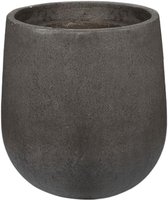 Pot Casual Black XL ronde grote bloempot 65x70 cm zwart