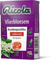 Ricola - Kruidenpastilles - Vlierbloesem - Suikervrij - Doos 20 stuks