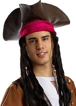 FUNIDELIA Bruine piraten hoed voor vrouwen en mannen Zeerover - Bruin
