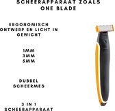 Trimmer Tondeuse Scheerapparaat Mannen Baardtrimmer zoals One Blade - 3 in 1 - Oplaadbaar - ergonomisch