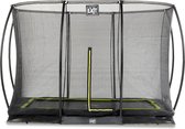 EXIT Silhouette inground trampoline 214x305cm met veiligheidsnet - zwart