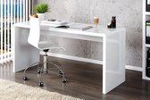 Moderne Hoogglans Bureau Wit  120cm