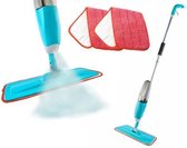 Spray Mop - Schoonmaakmop – Dweil - Vloer reiniger - Lichtgewicht dweil met spray functie - Zwabber - Vloerwisser - Inclusief 3x Microvezel doek