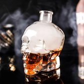 Skull Whiskey Karaf - 750ml - Schedel Doodskop - Luxe Decanteer Fles met Kurk dop