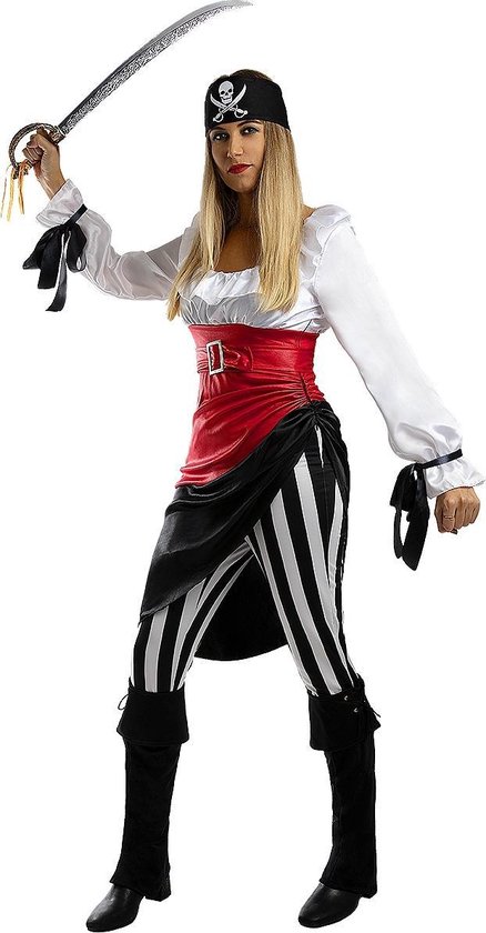 FUNIDELIA Avontuurlijk piraten kostuum voor vrouwen - Maat: XL - Wit