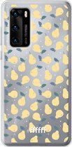 6F hoesje - geschikt voor Huawei P40 -  Transparant TPU Case - Pears #ffffff