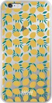 6F hoesje - geschikt voor iPhone 6 Plus -  Transparant TPU Case - Lemons #ffffff