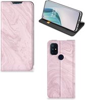Flip Case OnePlus Nord N10 5G Smart Cover Marble Pink