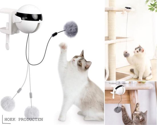 Kattenhengel - elektrisch kattenspeelgoed - kattenspeeltjes - automatische  hengel -... | bol.com