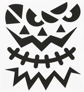 Stickers. Halloween - grote gezichten. 15x16.5 cm. 1 vel