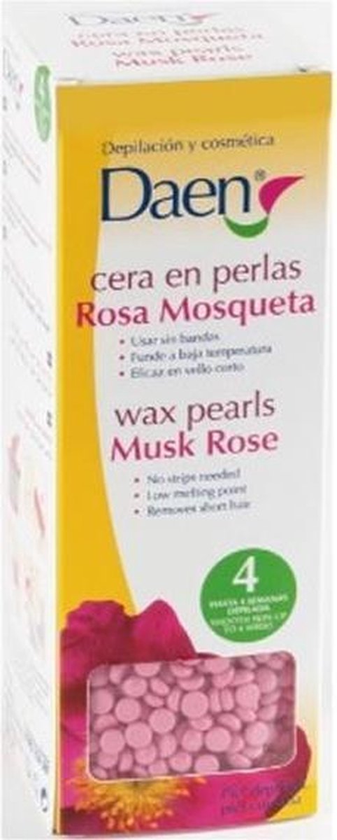 Daen Depilation Wax Pearls Musk Rose 200g